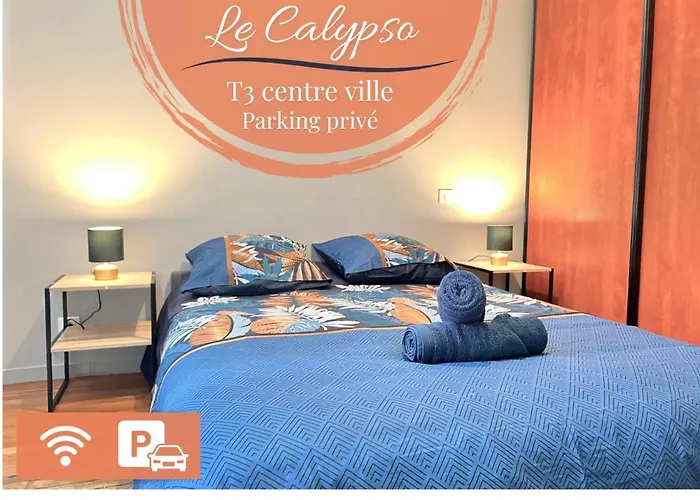 Le Calypso, Superbe T3+Parking Proche Du Centre
